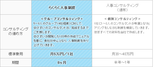 個別コンサルティングとは、ビジネスモデルが違います